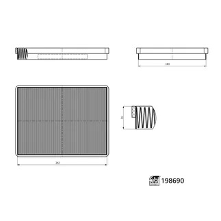Febi Bilstein Cabin Air Filter - 2548301402